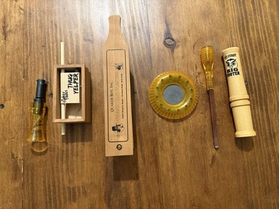 5x Turkey Calls: Quaker Box, Dual Threat, Primos Crow, Thug Yelper, Strutt Owl - Image 1 of 4