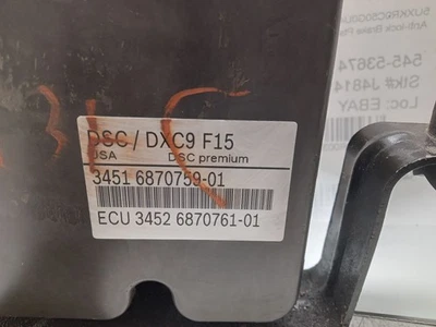 Used ABS Pump and Motor Assembly fits: 2016 Bmw X5 Assembly 3.0L w/adaptive crui Foto 1 de 4