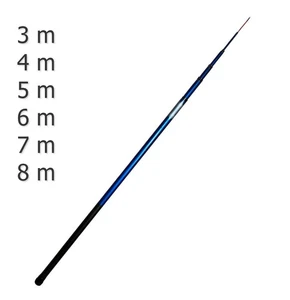 MIRACLE FISH Teleskop Stipprute 3m 4m 5m 6m 7m 8m | Angelrute Blau-Silber - Bild 1 von 1