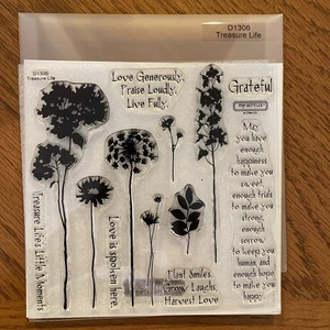 Close To My Heart Stamp Set- Treasure Life D1306 MOMENTS PLANTS DANDELION (NEW) - Bild 1 von 3