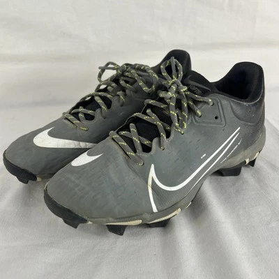 Nike Girls Hyperdiamond 4 Keystone Softball Cleats Size US 8 White / Gray - Image 1 of 4