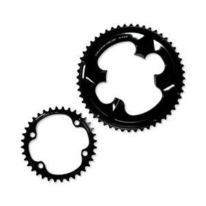 NEW Shimano Dura Ace FC-R9200 12Speed Chainring 52-36T, Asymmetric 110 BCD Black - Picture 1 of 9