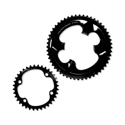 NEW Shimano Dura Ace FC-R9200 12Speed Chainring 52-36T, Asymmetric 110 BCD Black - Image 1 of 4