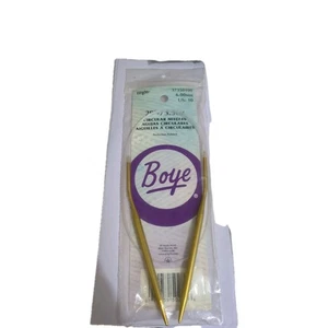 Gold Wrights Boye 29 in 73.5 cm Aluminum Circular Knitting Needle Size US 10 - Picture 1 of 2