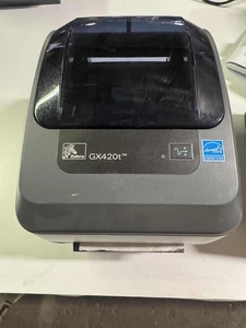 ZEBRA GX420T GK42-102510-000 THERMAL USB ETHERNET SERIAL LABEL PRINTER - Picture 1 of 2