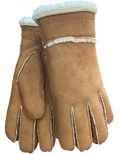 GAP Damen Wildleder Sherpa gefütterte Handschuhe Gr. M/L hellbraun Lammfellimitat Winter warm - Bild 1 von 6
