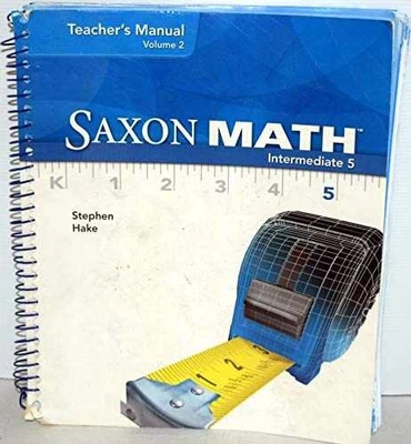 Saxon Math Intermediate 5, Vol. 2: - Spiral-bound, by Hake - Acceptable - Image 1 of 2
