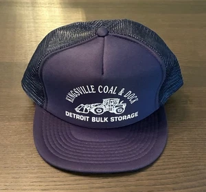 Vintage Kingsville Kohle und Dock Trucker Mütze Lake Erie Seefahrt Versand Einheitsgröße - Bild 1 von 4