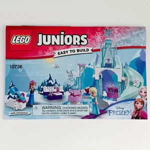 Lego Juniors 10736 solo instrucciones manuales Elsa Disney Frozen - Imagen 1 de 2