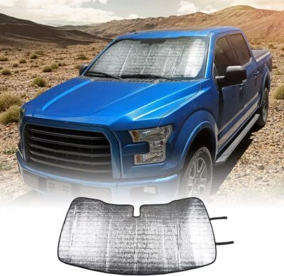 Car Windshield Sunshade UV Ray Reflector Sunshade Visor For Ford F150 2015-2020 Foto 1 de 4