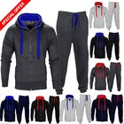 NEW MENS TRACKSUIT SET FLEECE HOODIE TOP BOTTOMS JOGGERS GYM TRACKIES JOGGING 