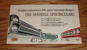 Original 1965 Rambler Full Line Sales Brochure 65 AMC Ambassador American - Picture 1 of 2