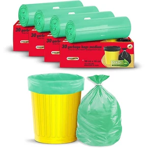 Plastik Biologisch Müll Beutel Für Reinigung 120 Tasche pro Rolle Packung 4 - Bild 1 von 5