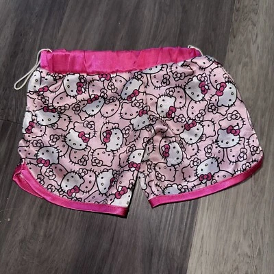 Build A Bear BAB Sanrio Hello Kitty Pajamas Shorts Pink Silk Silky VERY RARE HTF - Image 1 of 3