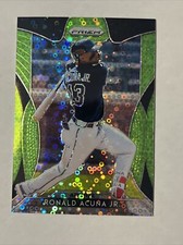 Ronald Acuna Jr. 2019 Panini Lime Green Doughnut Circle Prizm /199