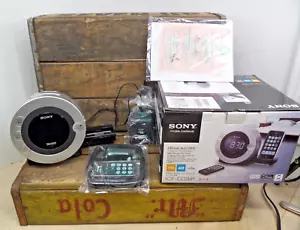 Sony Dream Machine ICF-CD3iP FM/AM Clock Radio w/CD Player iPhone Dock NEW OPEN - Picture 1 of 14