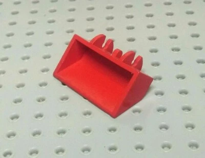 Lego Container, Digger Bucket Smooth 2x4x1 [784] Red x1 - Image 1 of 4