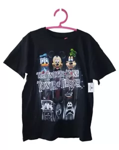 Disney The Twilight Zone Tower of Terror Shirt Youth Sm Goofy Mickey Donald NWT - Picture 1 of 5
