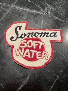 Sonoma Soft Water Logo Patch Sew On 6” Rare 1940s 50s Uniform Delivery Jacket - Picture 1 of 7