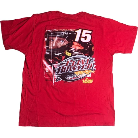Clint Boyer 2013 NASCAR Cup Racing #15 Chase Mens Tag Large Red Double Sided Cover