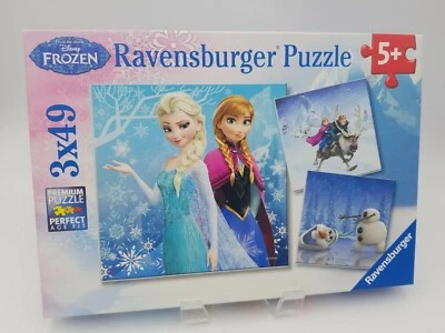 Ravensburger Disney Frozen Kids Puzzle Princess 3x49 Age 5+ 2014 Edition 092642 - Image 1 of 4