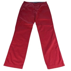 NWT J.Crew Red Button Closure Straight Leg Chino Pants Men’s Size 32W 32L - Picture 1 of 9