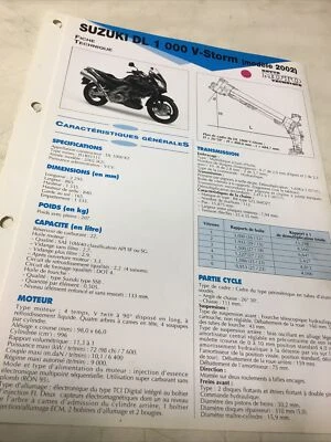 Suzuki DL1000 V-Strom 2002 K2 JJS1BS1111 Form Tecnical Motorbike Control Stay DL - Image 1 of 4