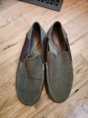 Crocs Mocasines 12 Santa Cruz Lona Zapatos Cómodos Sin Cordones Foto 1 de 4