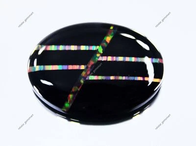 18.70 Ct Natural Doublet Onyx Opal CERTIFIED Multi Color Loose Gemstone - Image 1 of 4