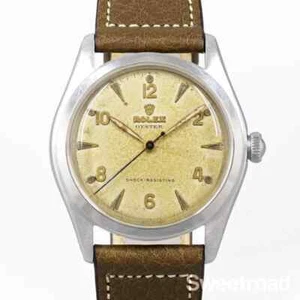 Rolex Oyster Ref.4499 Cal.10 1/2 Vintage 1948 ST.Steel Manual Winding Mens Watch - Picture 1 of 11