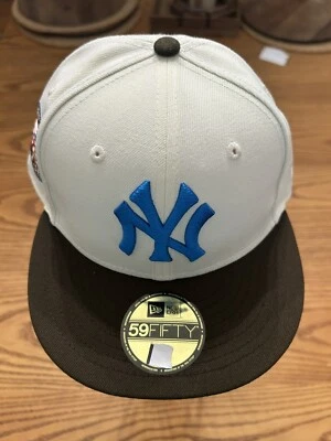 NEW ERA MENS NEW YORK YANKEES COOPERSTOWN ‘49 WS PATCH 59FIFTY FITTED HAT 7 3/8 - Image 1 of 4