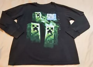 Maglietta Mojang, Jinx, Minecraft Gioventù Nera Maniche Lunghe Magliette Creepers Taglia LG - Foto 1 di 6