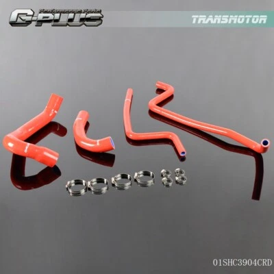 Ajuste para Jeep Wrangler TJ 4 1997-2001 Silicona Radiador Calentador Manguera Tubo + Abrazaderas Foto 1 de 4