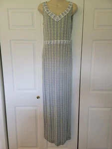Tory Burch Mickey Silk Design Maxi Dress Women's Small  - Picture 1 of 14