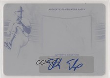 2019 Leaf Trinity Patch Printing Plate Black 1/1 Sterling Sharp #PA-SS2 Auto 4z8