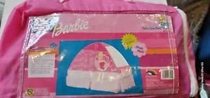 Vintage 2003 Barbie Hide N' Sleep Twin Size Bett Kuppel Spielzelt Baldachin Ero in Tasche - Bild 1 von 9