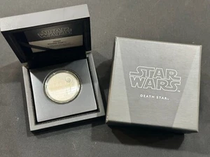 2020 New Zealand Star Wars Death Star 1oz .999 Silver Coin W/Box & COA - Picture 1 of 5