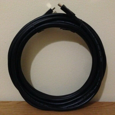 GE Pro 25 FT HDMI Cable Gold HD 1080P 4K 3D Ultra UHD ARC Deep Color Ethernet  - Image 1 of 4