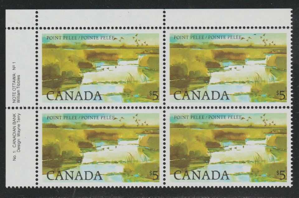 1983 Canada SC# 937 UL - National Park - Plate No.1 Plate Block M-NH Lot # 1600a - Image 1 of 1