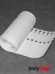 Schlaufenetiketten 200 x 20 mm weiß 1.000 Etiketten Handbeschriftung - Bild 1 von 4