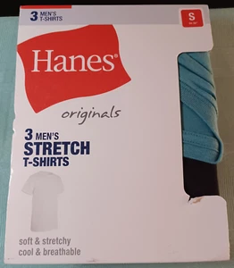 Hanes Originals Men's Stretch T-Shirts 3-Pack Cotton Moisture Wicking SIZE XL - Picture 1 of 2
