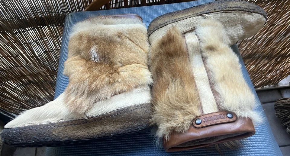 BOTAS DE NIEVE DE INVIERNO TECNICA DE PIEL VINTAGE Italia 🇮🇹 Talla 41 Hombre Talla 47 Mujer Foto 1 de 4