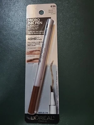 Loreal Micro Ink Pen By Brow Stylist New & Sealed 636 - Light Brunette - Image 1 of 3