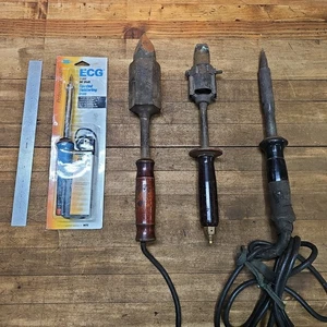 Lotto 3 saldatori elettrici vintage testa rame ☆TUTTI USA - Foto 1 di 3