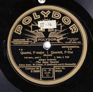 Amar SQ. Mozart (Quartet KV 590). Polydor 66416-8 (3). NM(-) - Picture 1 of 2