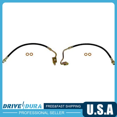 For International Harvester Scout II 1974-1980 Front Kit Hydraulic Brake Hose 2x - Image 1 of 4