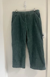 Pantalón Poesía Mujer Talla UK 18 Azul Pana Cintura Alta Pierna Ancha - Imagen 1 de 11