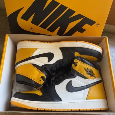 Nike Air Jordan 1 ретро высоты OG желтый носок «ТАКСИ» (2022) - размер 12 мужчин новый  - Изображение 1 из 4
