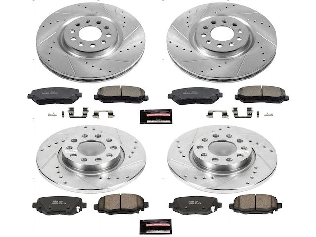 Kit de pastillas de freno delanteras y traseras y rotor para Chrysler 200 2015-2017 2016 KQ984VP Foto 1 de 1