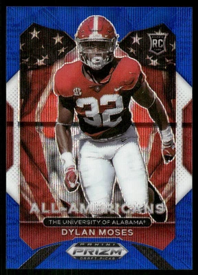 2021 Panini Prizm Draft Picks Blue Wave Dylan Moses /249 Alabama Crimson Tide - Image 1 of 2